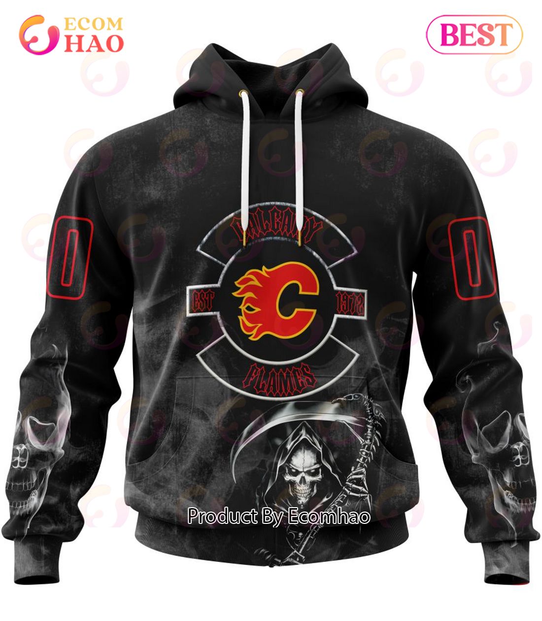 NHL Calgary Flames Specialized Kits For Rock Night 3D Hoodie