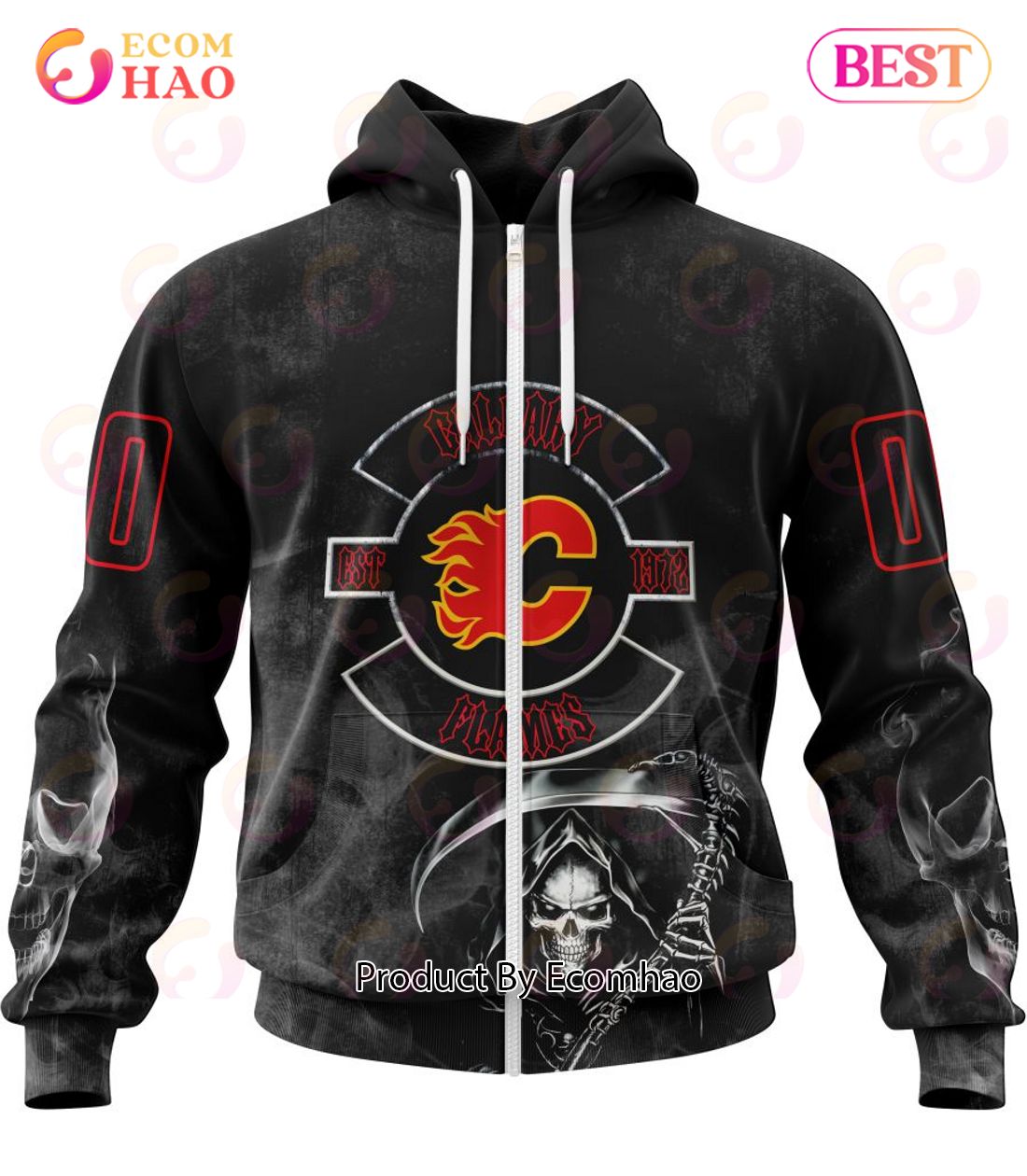 NHL Calgary Flames Specialized Kits For Rock Night 3D Hoodie