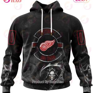 NHL Detroit Red Wings Specialized Kits For Rock Night 3D Hoodie