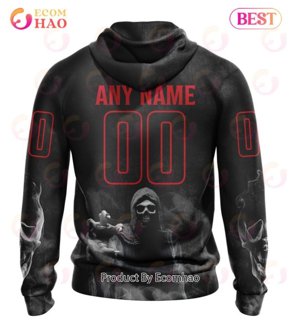 NHL Detroit Red Wings Specialized Kits For Rock Night 3D Hoodie