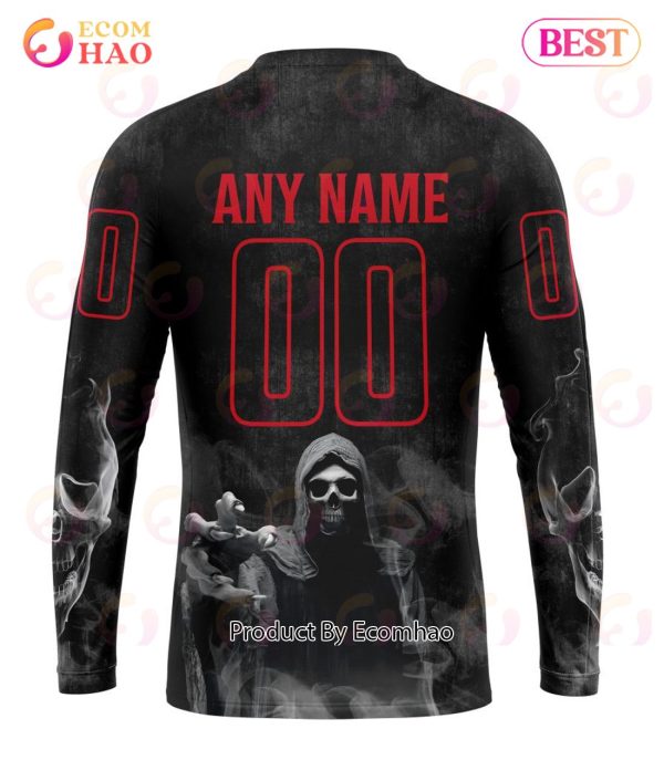 NHL Detroit Red Wings Specialized Kits For Rock Night 3D Hoodie