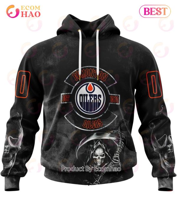 NHL Edmonton Oilers Specialized Kits For Rock Night 3D Hoodie