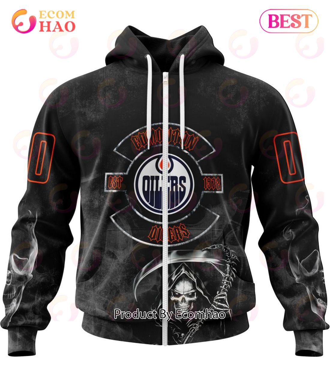 NHL Edmonton Oilers Specialized Kits For Rock Night 3D Hoodie