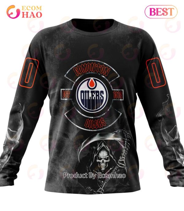 NHL Edmonton Oilers Specialized Kits For Rock Night 3D Hoodie