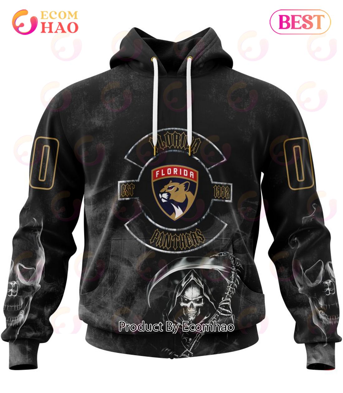 NHL Florida Panthers Specialized Kits For Rock Night 3D Hoodie