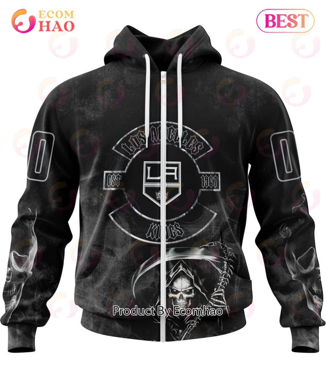 NHL Los Angeles Kings Specialized Kits For Rock Night 3D Hoodie