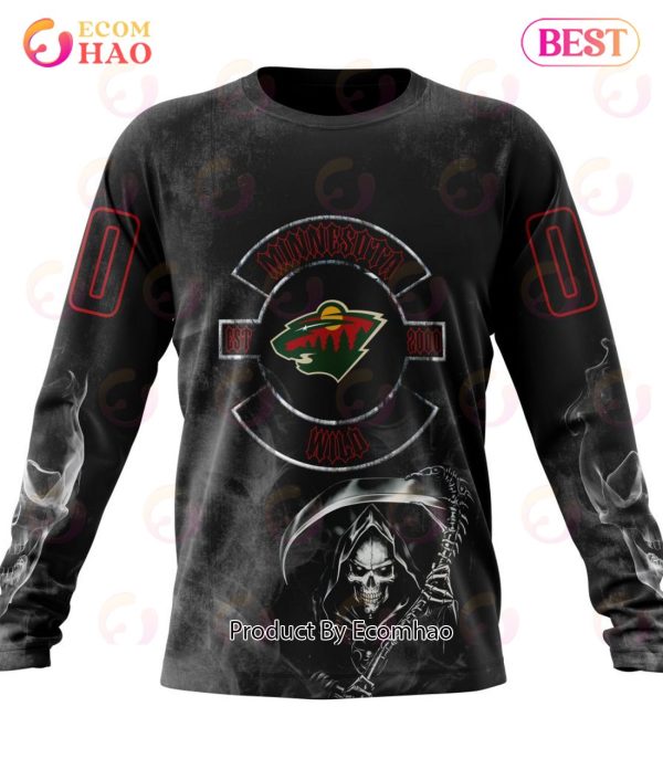 NHL Minnesota Wild Specialized Kits For Rock Night 3D Hoodie