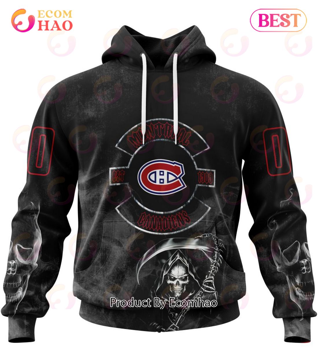 NHL Montreal Canadiens Specialized Kits For Rock Night 3D Hoodie