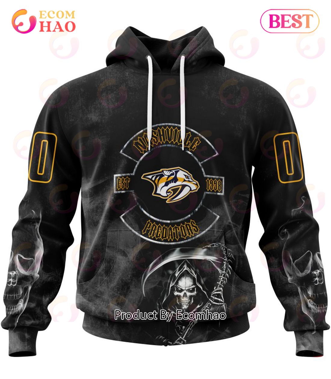 NHL Nashville Predators Specialized Kits For Rock Night 3D Hoodie