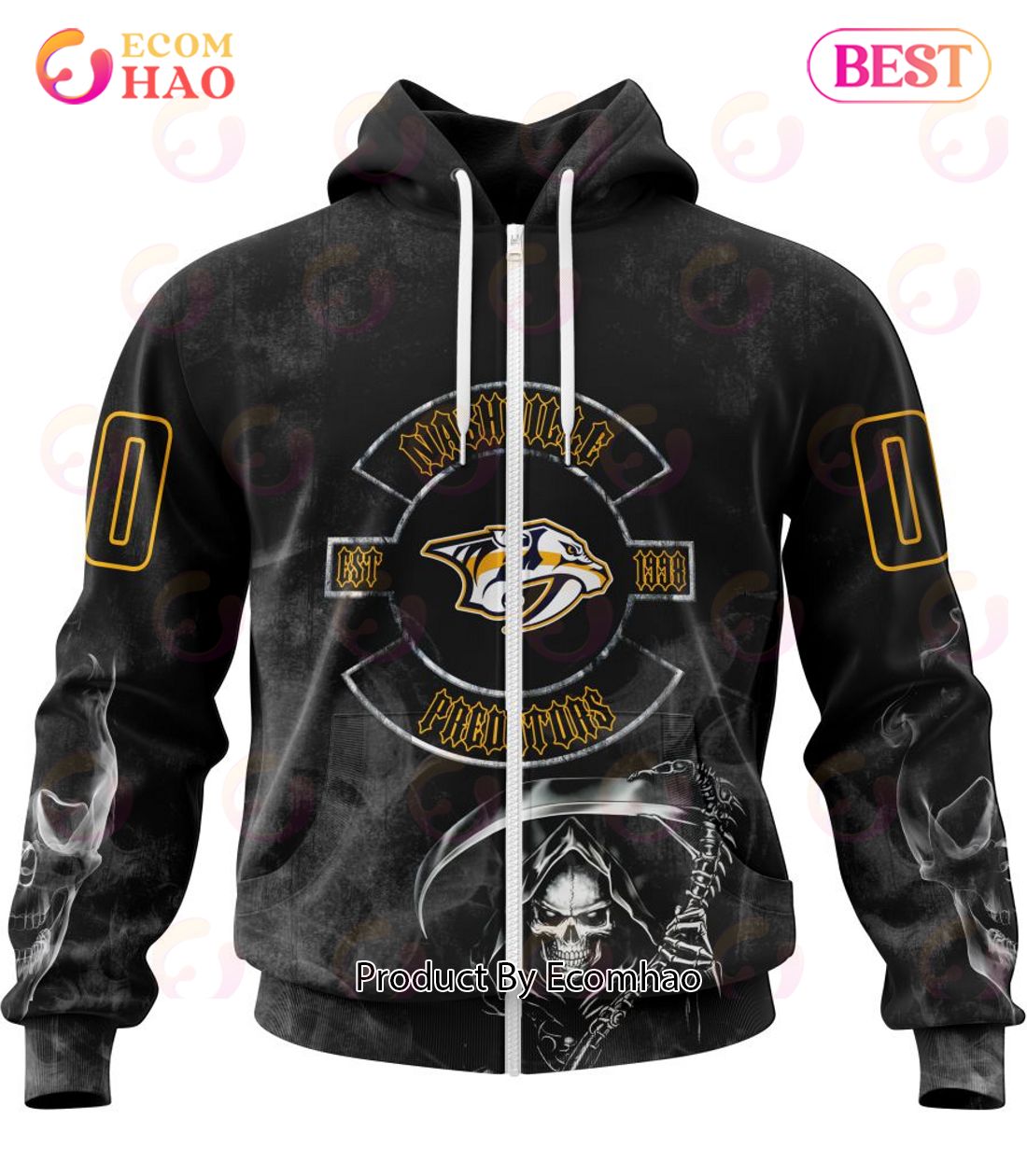 NHL Nashville Predators Specialized Kits For Rock Night 3D Hoodie