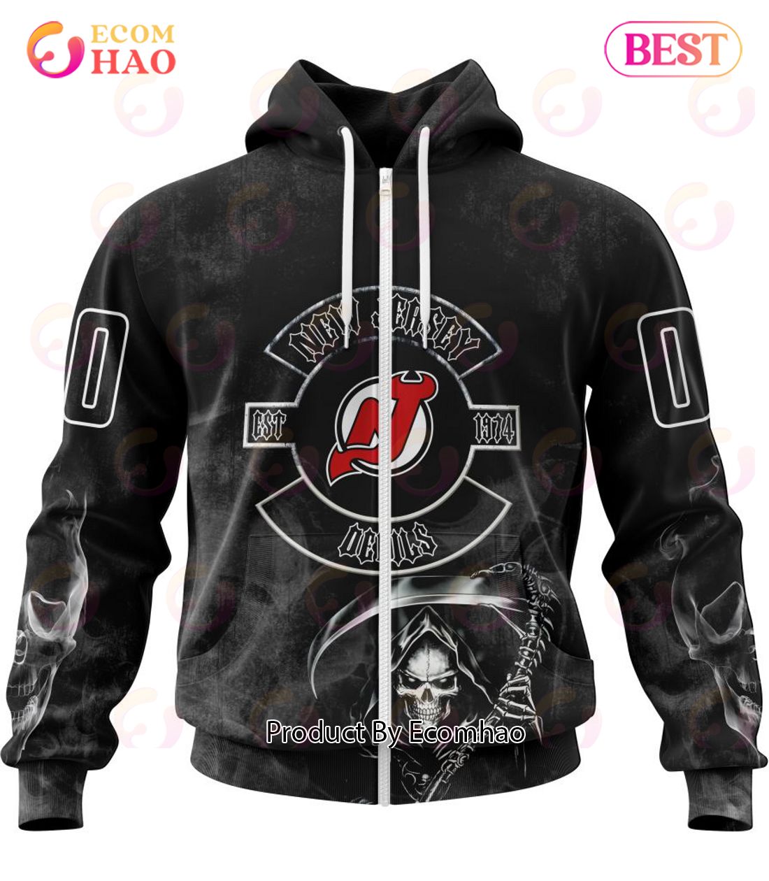 NHL New Jersey Devils Specialized Kits For Rock Night 3D Hoodie