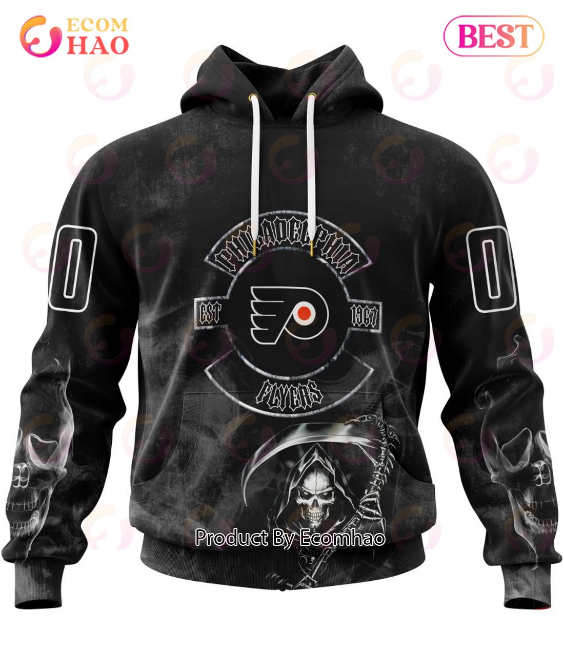 NHL Philadelphia Flyers Specialized Kits For Rock Night 3D Hoodie