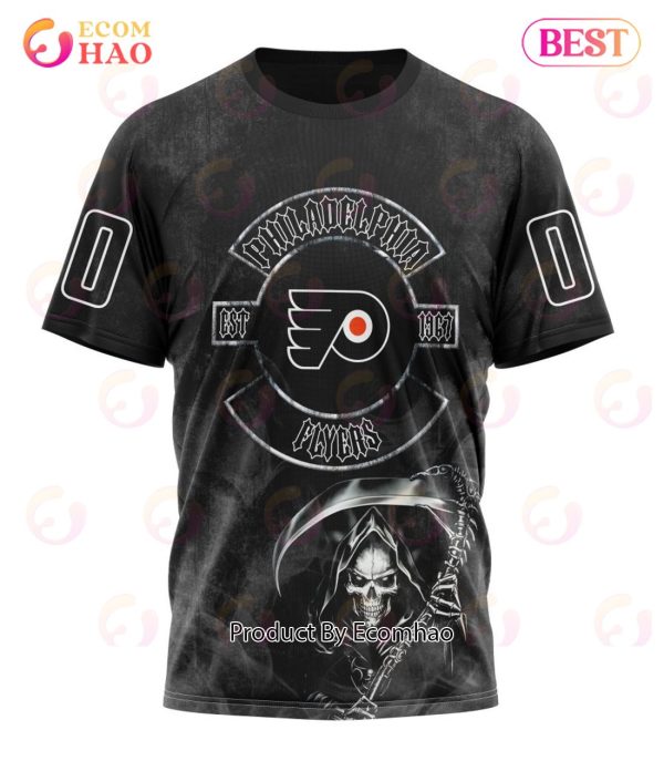 NHL Philadelphia Flyers Specialized Kits For Rock Night 3D Hoodie