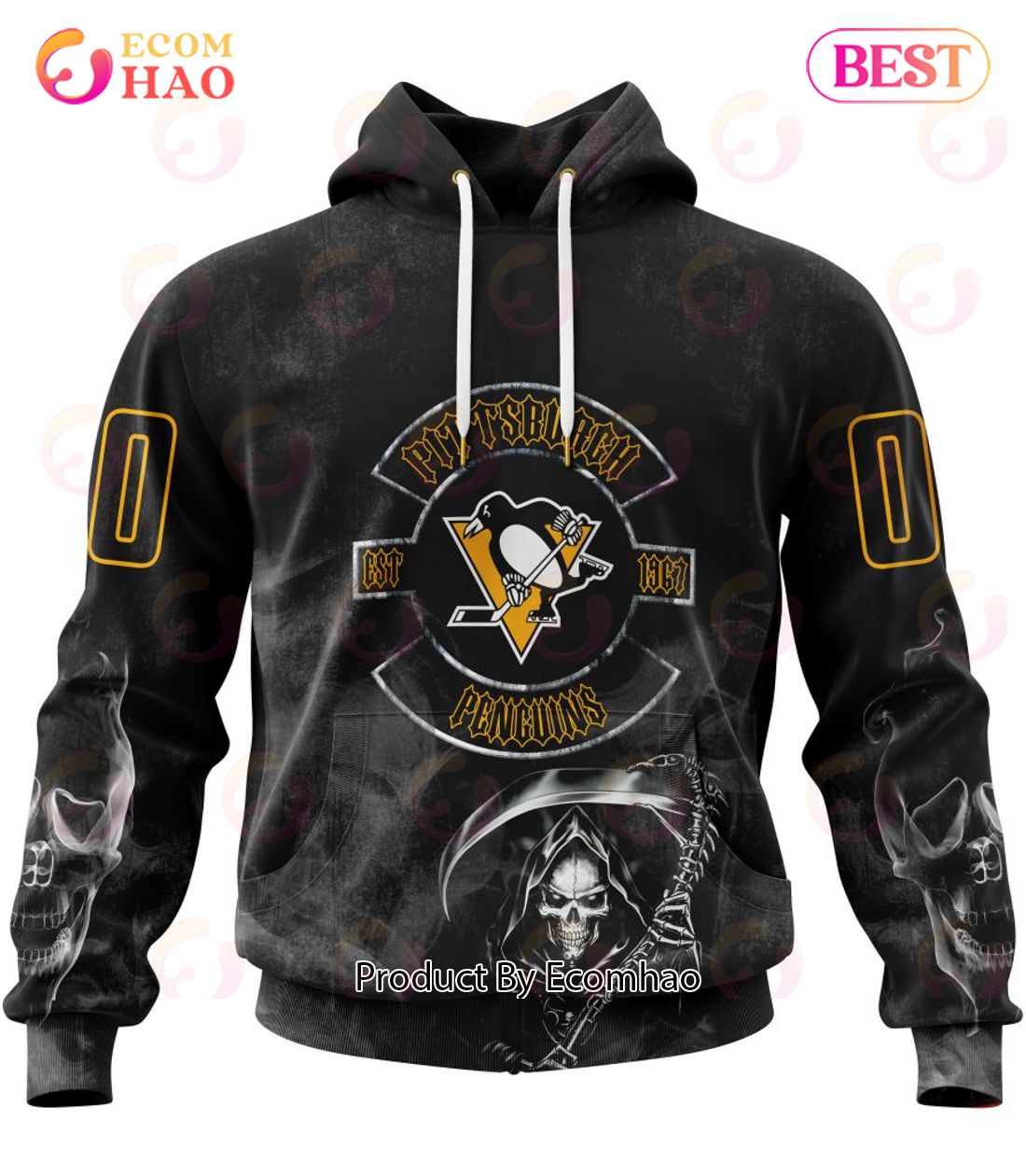 NHL Pittsburgh Penguins Specialized Kits For Rock Night 3D Hoodie