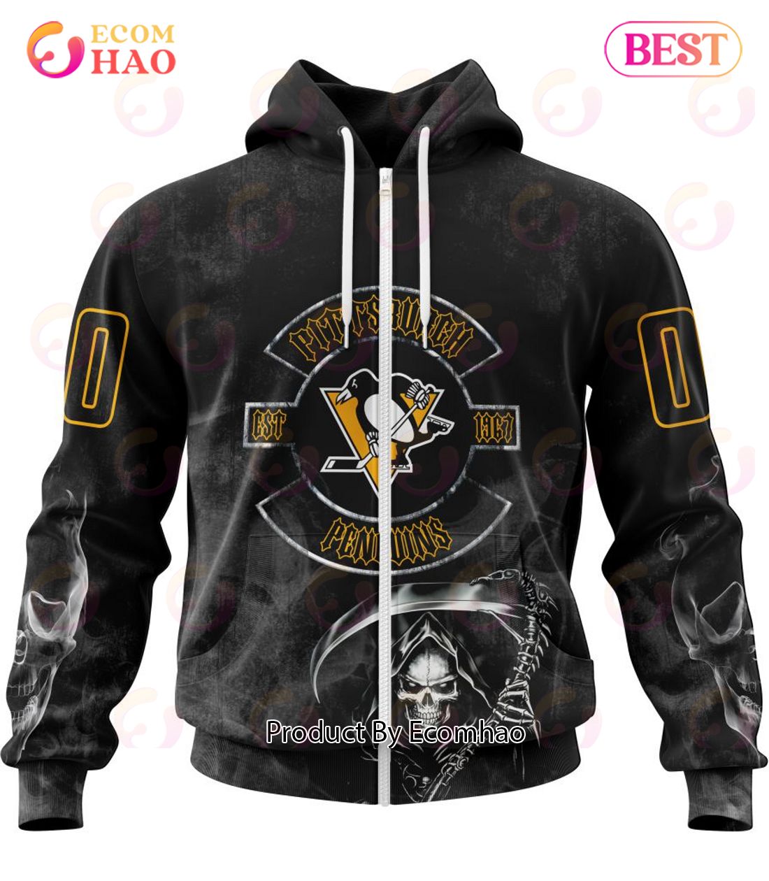 NHL Pittsburgh Penguins Specialized Kits For Rock Night 3D Hoodie