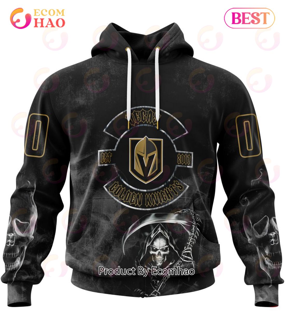 NHL Vegas Golden Knights Specialized Kits For Rock Night 3D Hoodie