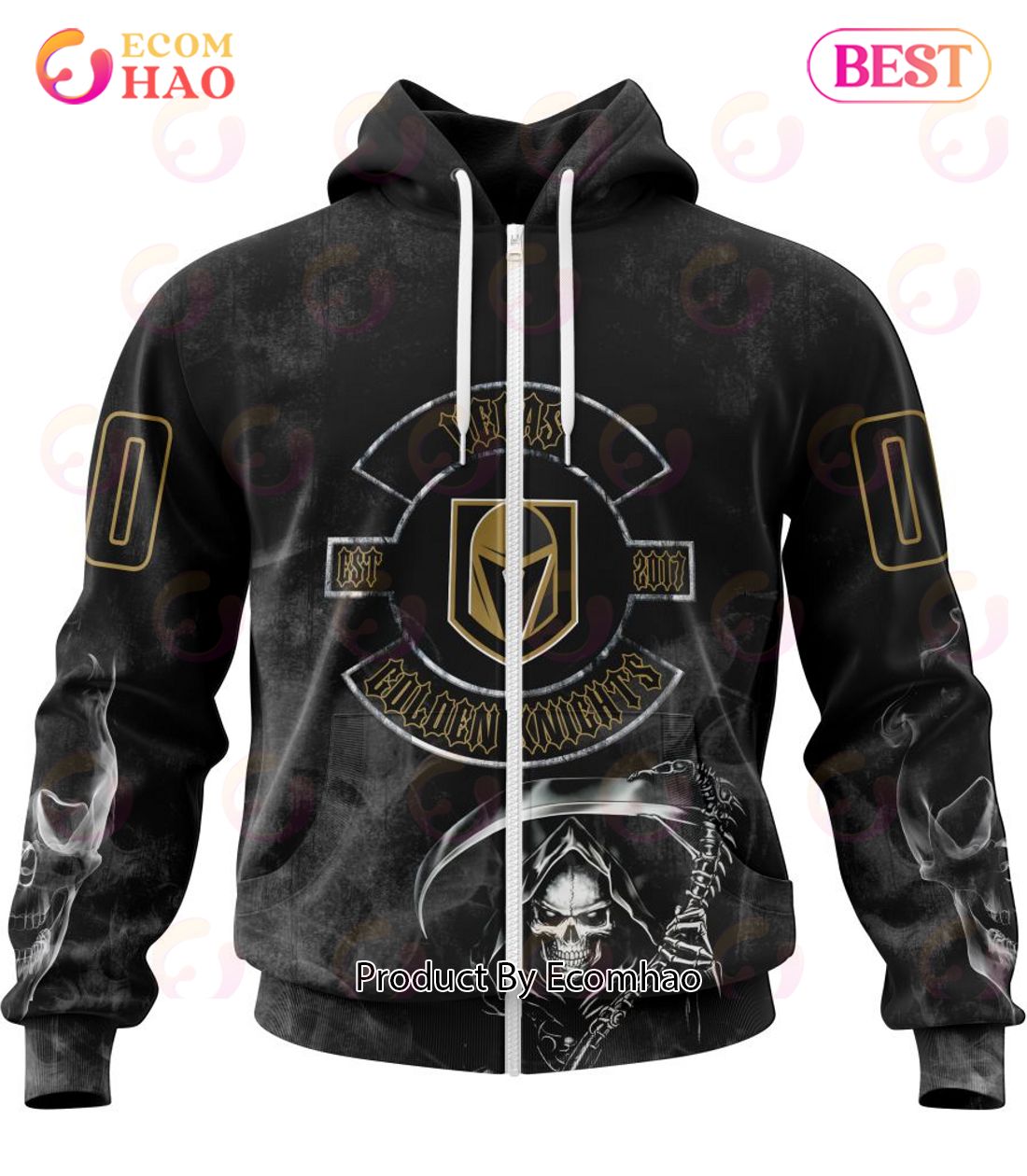 NHL Vegas Golden Knights Specialized Kits For Rock Night 3D Hoodie