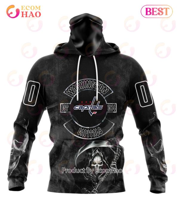 NHL Washington Capitals Specialized Kits For Rock Night 3D Hoodie