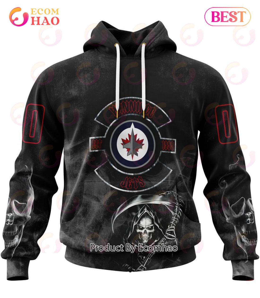 NHL Winnipeg Jets Specialized Kits For Rock Night 3D Hoodie