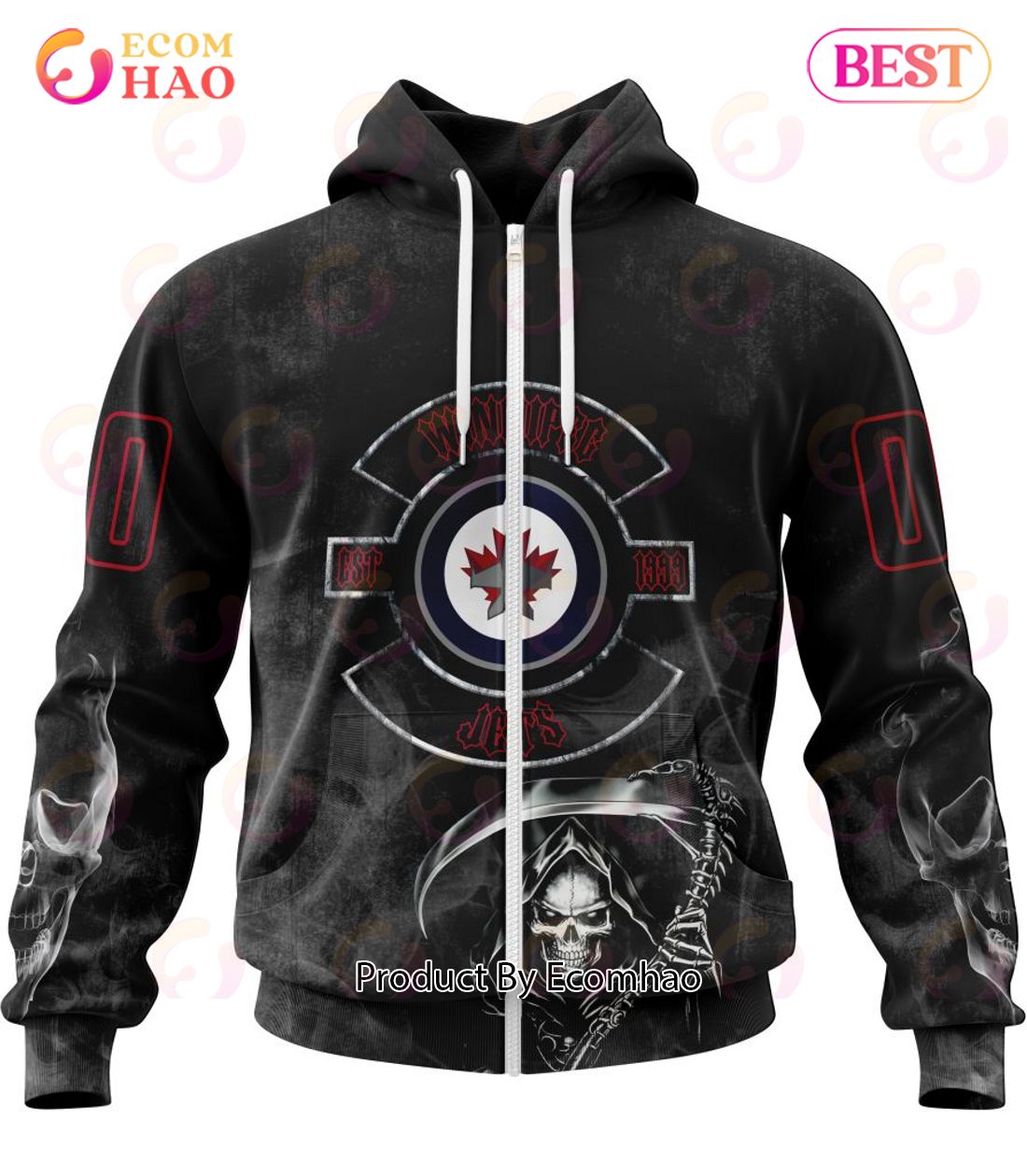 NHL Winnipeg Jets Specialized Kits For Rock Night 3D Hoodie