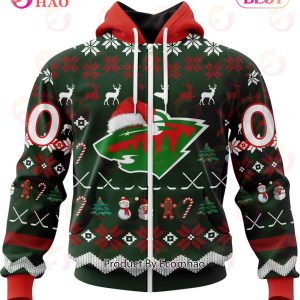 NHL Minnesota Wild Specialized Christmas Design Gift For Fans 3D Hoodie
