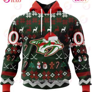 NHL Nashville Predators Specialized Christmas Design Gift For Fans 3D Hoodie