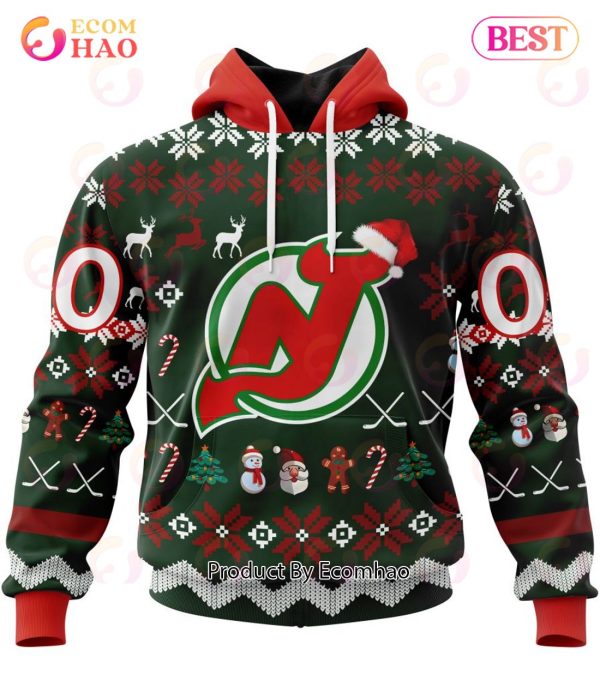 NHL New Jersey Devils Specialized Christmas Design Gift For Fans 3D Hoodie