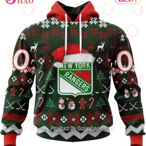 NHL New York Rangers Specialized Christmas Design Gift For Fans 3D Hoodie