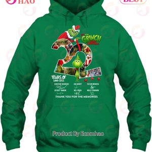 How The Grinch Stole Christmas 22 Years Of 2000 – 2022 Thank You For The Memories T-Shirt