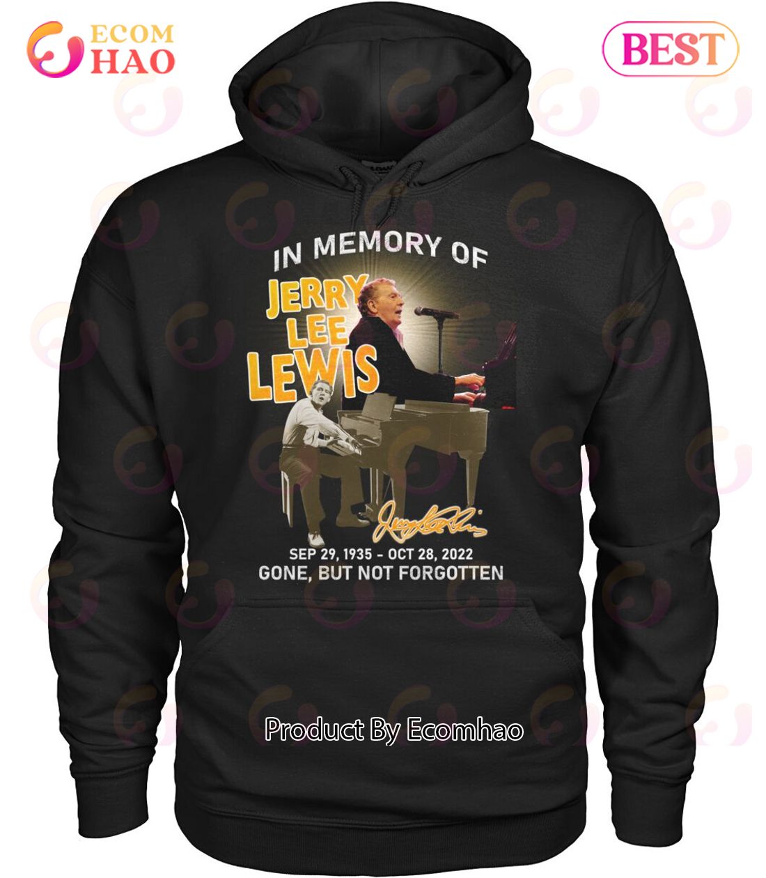 In Memory Of Jerry Lee Lewis Sep 29, 1935 – OTC 28, 2022 Gone, But Not Forgotten T-Shirt