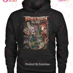 Megadeth 40 Years 1983 – 2023 Unisex T-Shirt