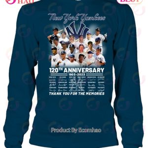 The New York Yankees 120 Years Of 1903-2023 Thank You For The Memories Mug,  hoodie, sweater, long sleeve and tank top