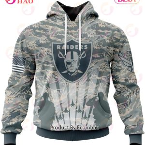 NFL Las Vegas Raiders Honor US Air Force Veterans 3D Hoodie