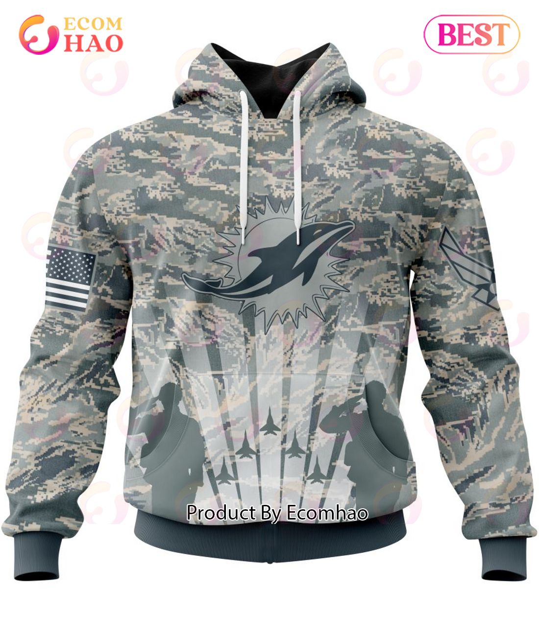 NFL New Orleans Saints Honor US Air Force Veterans 3D Hoodie