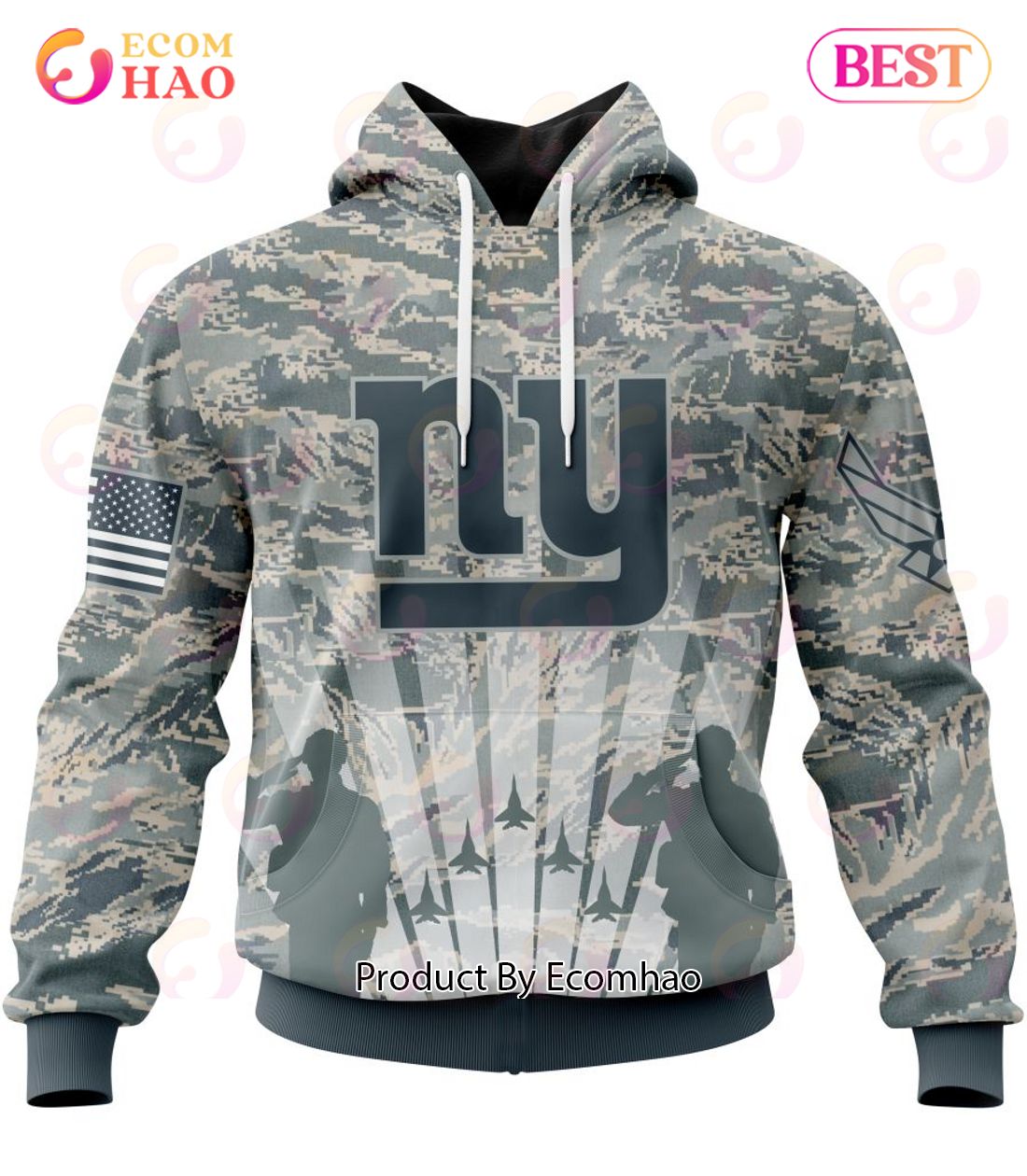 NFL New England Patriots Camo US 3D Hoodie - Ecomhao Store