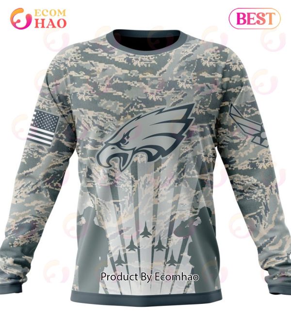 NFL Philadelphia Eagles Honor US Air Force Veterans 3D Hoodie
