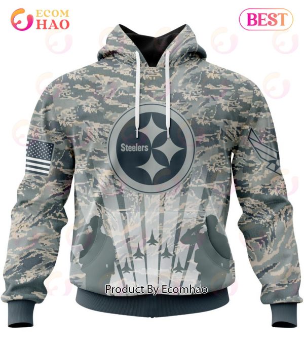 NFL Pittsburgh Steelers Honor US Air Force Veterans 3D Hoodie