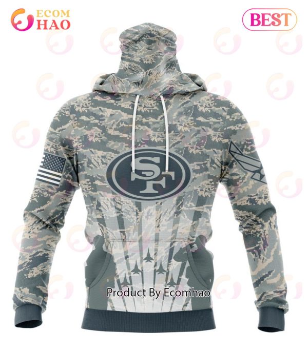 NFL San Francisco 49ers Honor US Air Force Veterans 3D Hoodie