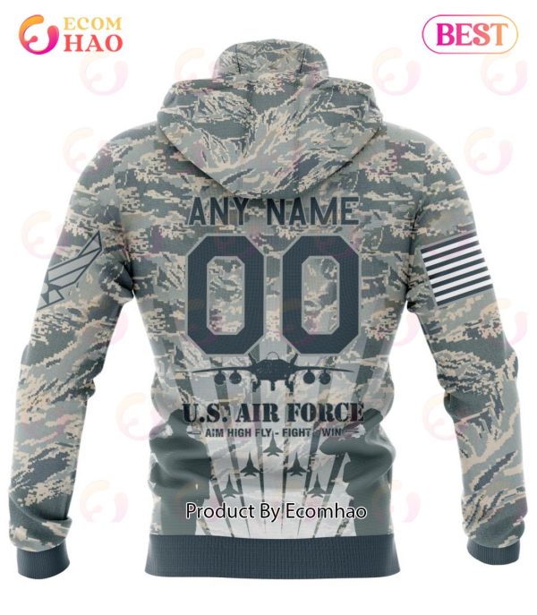 NFL San Francisco 49ers Honor US Air Force Veterans 3D Hoodie