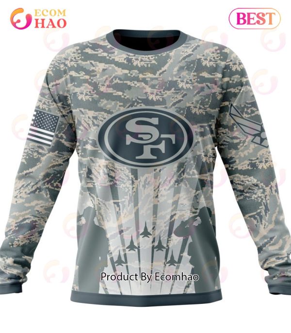 NFL San Francisco 49ers Honor US Air Force Veterans 3D Hoodie