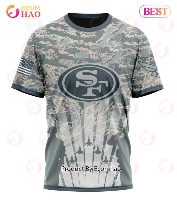 NFL San Francisco 49ers Honor US Air Force Veterans 3D Hoodie