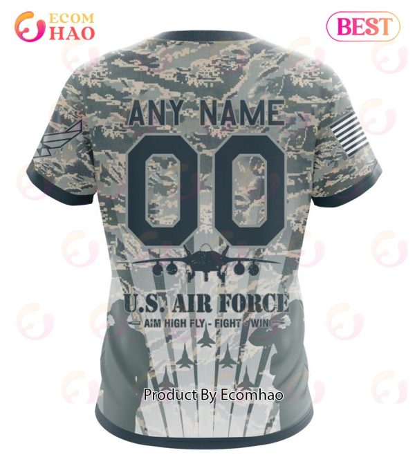 NFL San Francisco 49ers Honor US Air Force Veterans 3D Hoodie