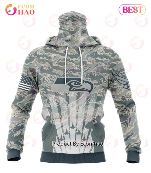 NFL Seattle Seahawks Honor US Air Force Veterans 3D Hoodie