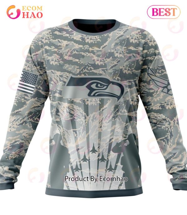 NFL Seattle Seahawks Honor US Air Force Veterans 3D Hoodie