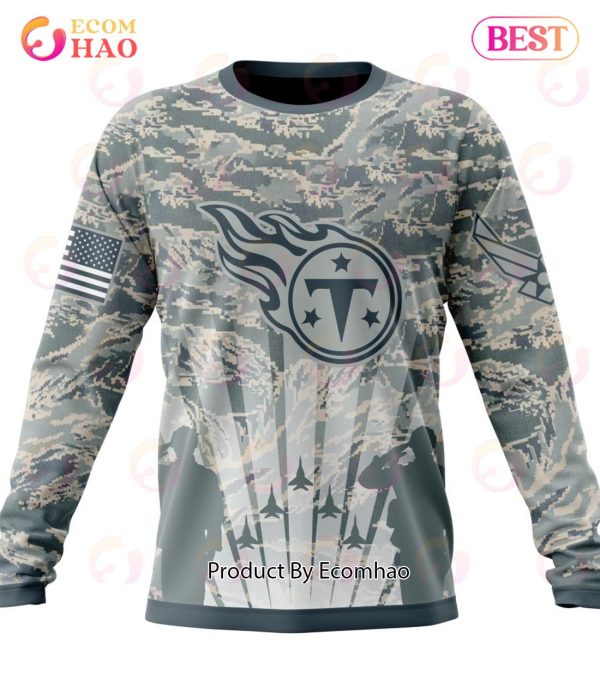 NFL Tennessee Titans Honor US Air Force Veterans 3D Hoodie