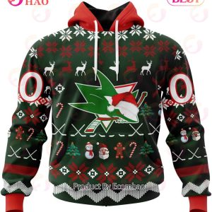 NHL San Jose Sharks Specialized Christmas Design Gift For Fans 3D Hoodie