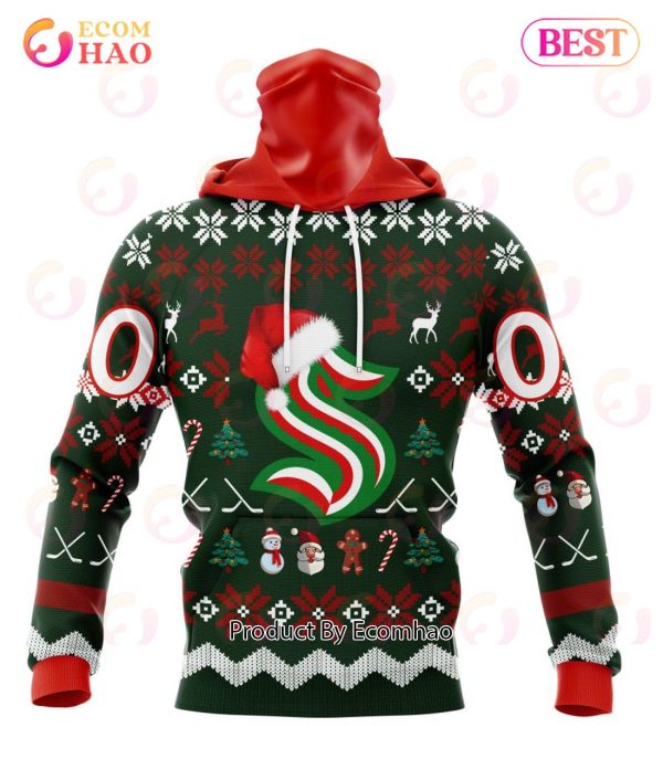 NHL Seattle Kraken Specialized Christmas Design Gift For Fans 3D Hoodie