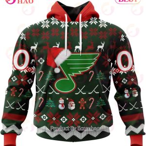 NHL St. Louis Blues Specialized Christmas Design Gift For Fans 3D Hoodie