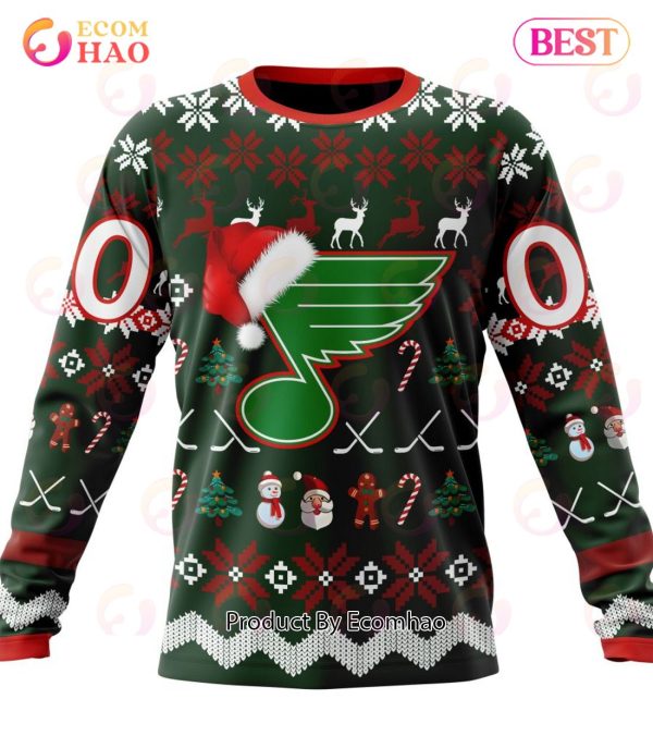 NHL St. Louis Blues Specialized Christmas Design Gift For Fans 3D Hoodie