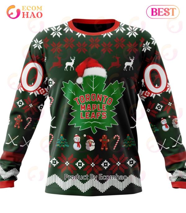 NHL Toronto Maple Leafs Specialized Christmas Design Gift For Fans 3D Hoodie